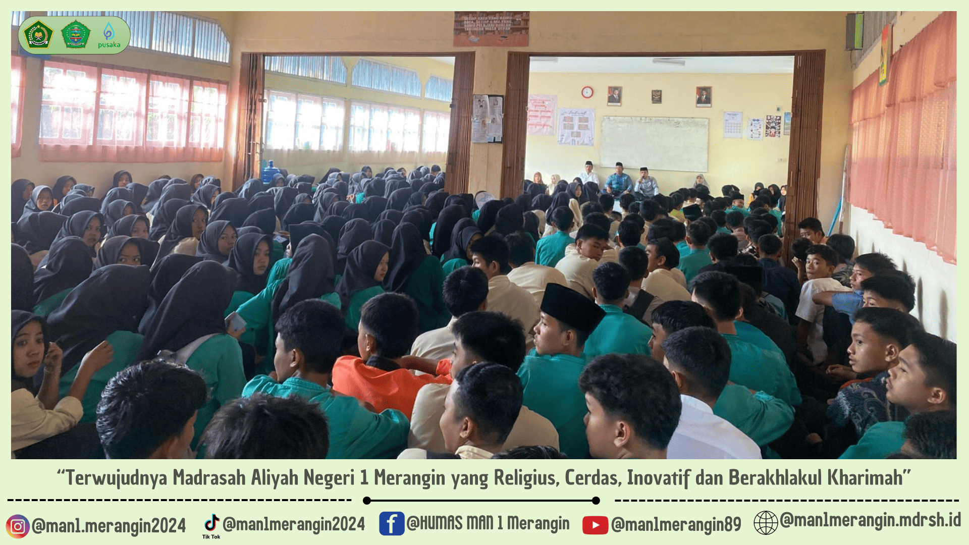 Semangat Kebersamaan : Kelas XA Pimpin Kegiatan Rutin Rohis MAN 1 Merangin yang Menginspirasi dan Menyatukan