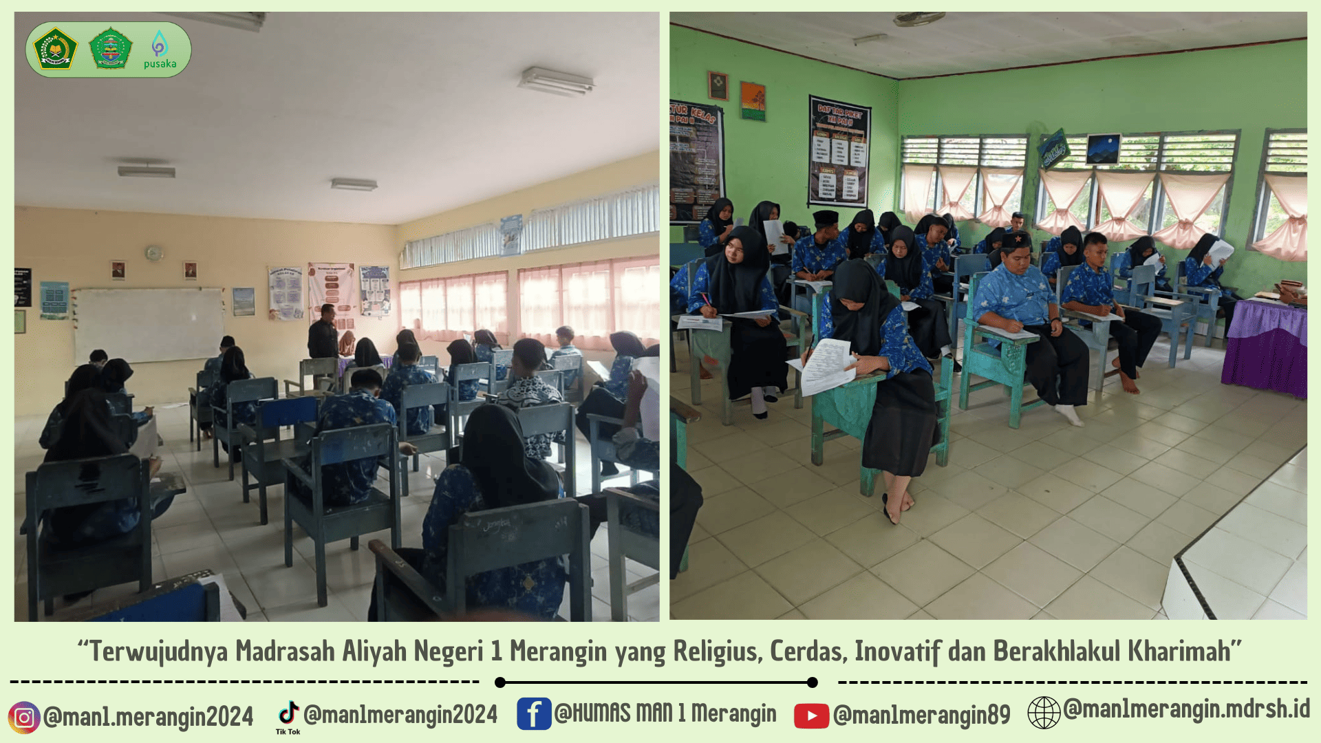 Siswa-siswi MAN 1 Merangin : Selamat Menempuh Asesmen Sumatif Akhir Semester Ganjil TP. 2024-2025
