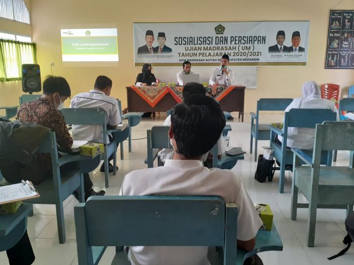 SOSIALISASI DAN PERSIAPAN UJIAN MADRASAH (MA) TAHUN AJARAN 2020/2021 KKM MADRASAH ALIYAH SE-KABUPATEN MERANGIN
