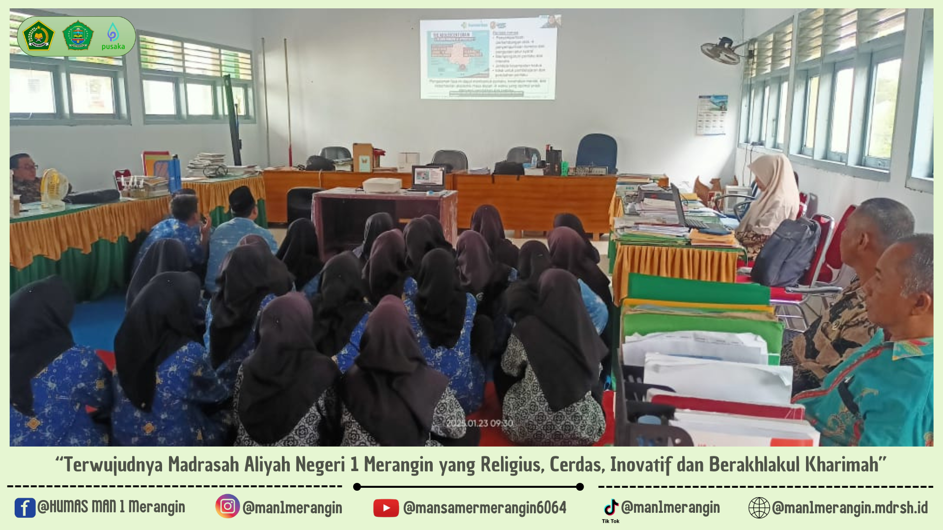 MAN 1 Merangin Ikuti Webinar Hari Gizi Nasional (HGN) Tahun 2025