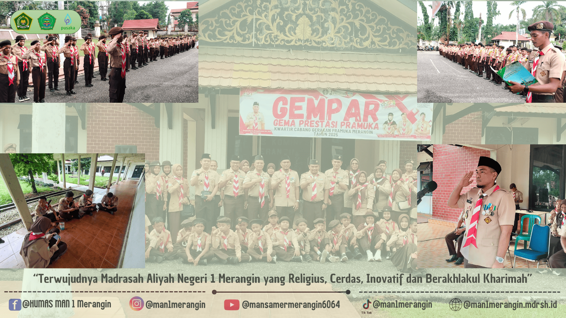 MAN 1 Merangin Ikut GEMPAR Kwarcab Merangin : Latih Jiwa Kreatif, Berfikir Kritis, Bertindak Taktis, dan Berjiwa  pramuka Digitalis