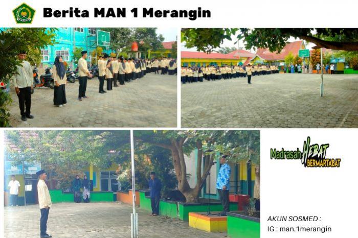 MAN 1 MERANGIN MELAKSANAKAN UPACARA PERINGATAN HARI SUMPAH PEMUDA