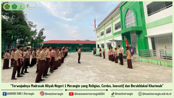 Langkah Awal Menjadi Penegak : Penerimaan Tamu Ambalan Sultan Thaha & Putri Retno Pinang Masak Pramuka MAN 1 Merangin