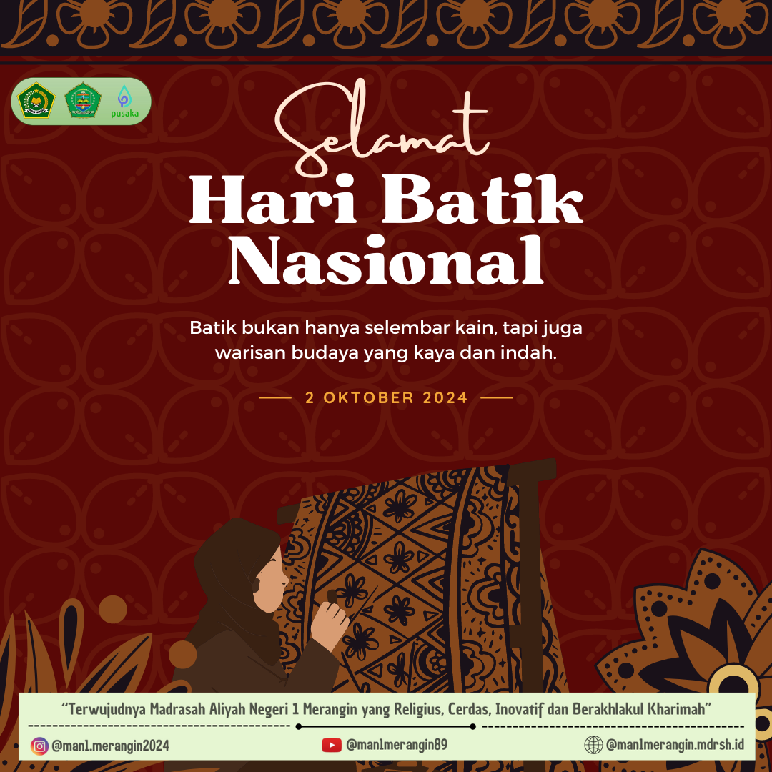 MAN 1 Merangin Peringati Hari Batik Nasional : Bagian Melestarikan Warisan Budaya
