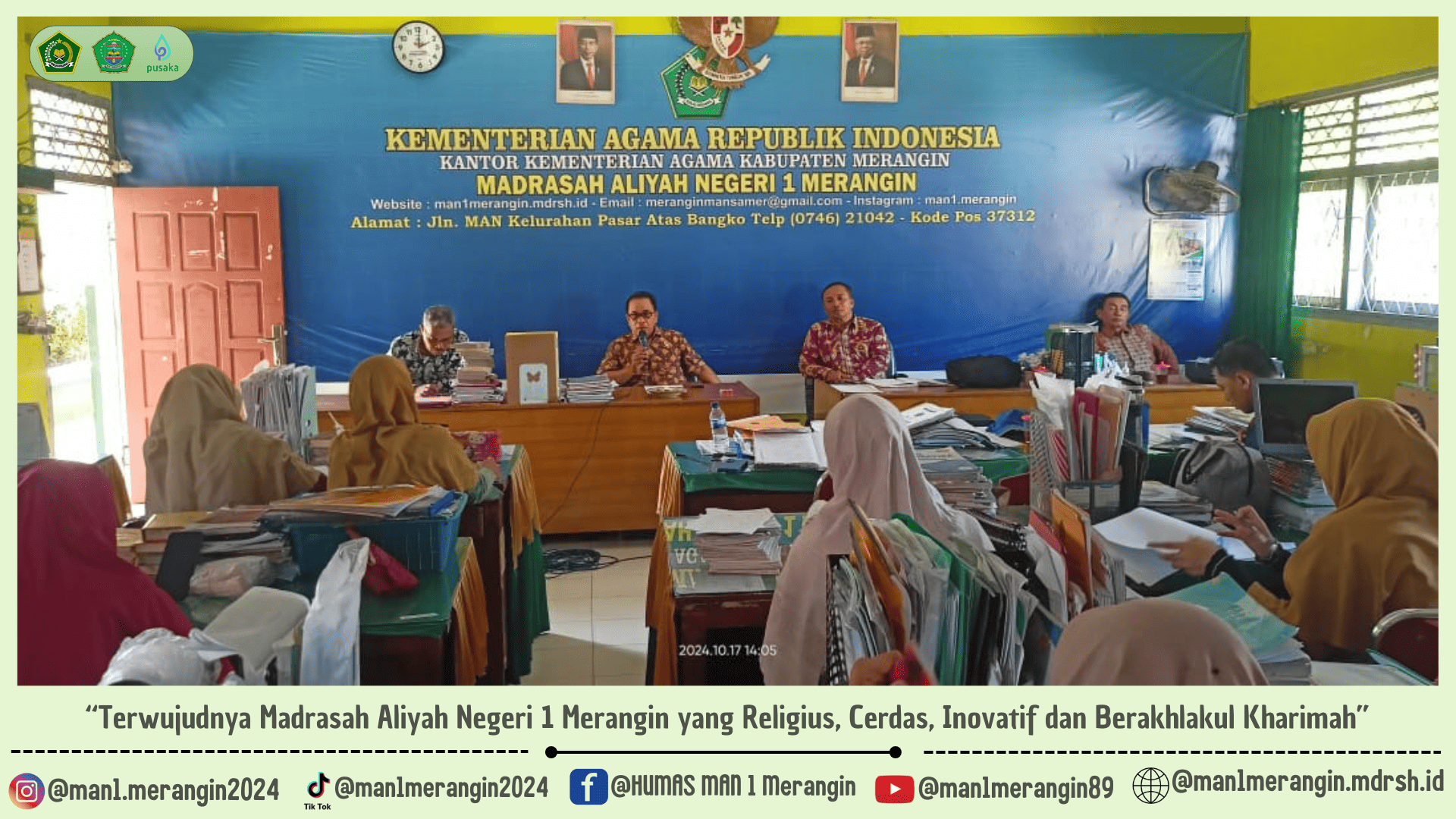 Bersama Menuju Keberhasilan : Rapat Koordinasi MAN 1 Merangin Persiapkan Akreditasi 2024