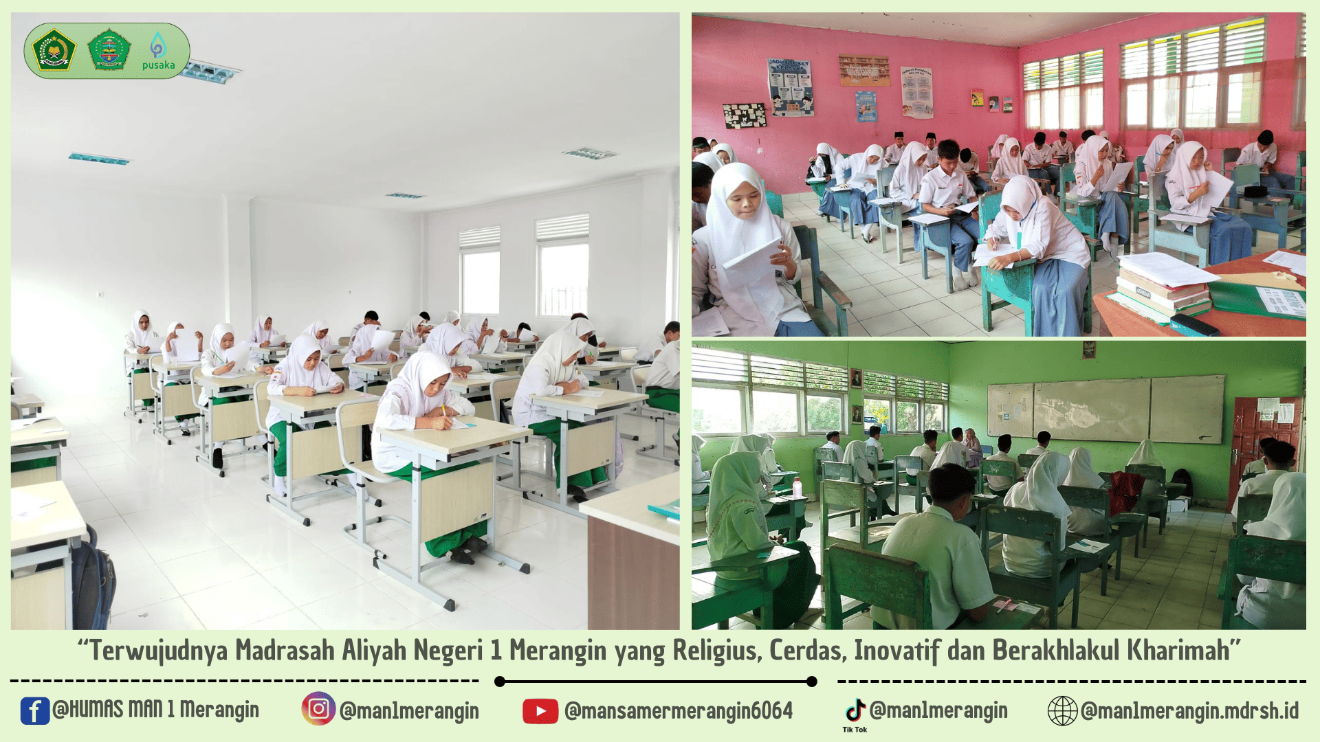 Asesmen Sumatif Akhir Semester Genap MAN 1 Merangin 2025 Terlaksana Dengan Tertib dan Teratur
