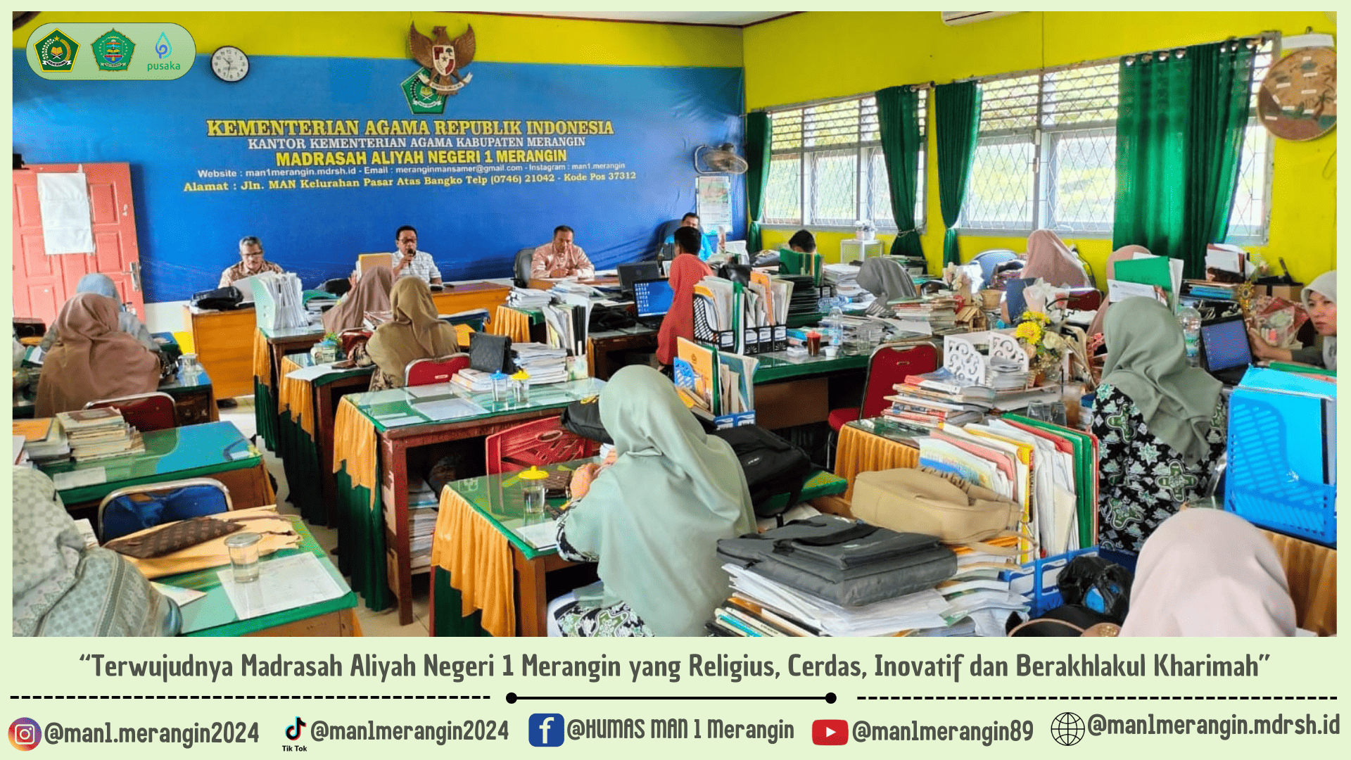 Rapat Koordinasi Dan Evaluasi Akhir Semester Ganjil TP. 2024-2025 MAN 1 Merangin