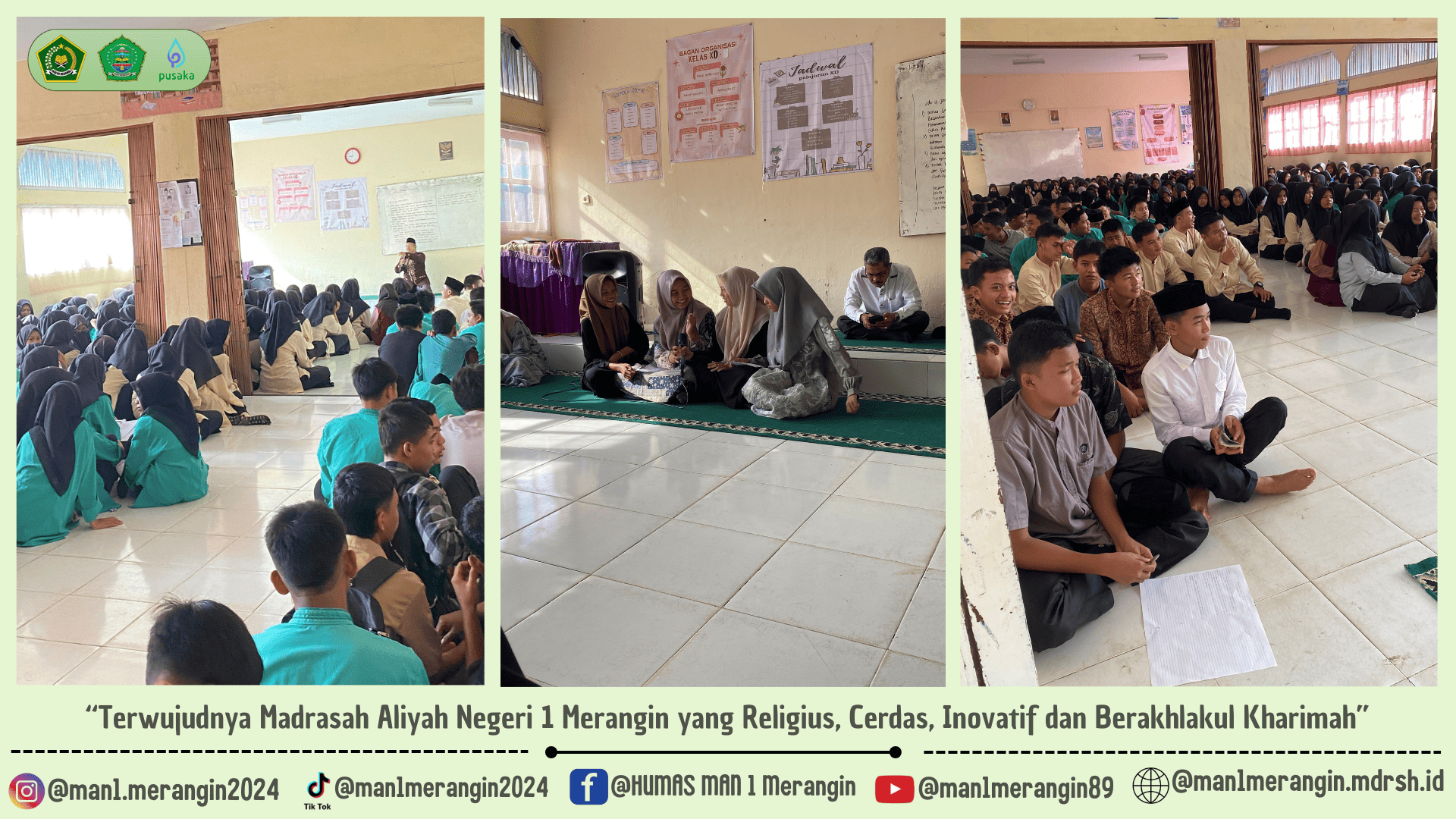 Pembinaan Mental Dengan Kultum Di MAN 1 Merangin : Inspirasi Positif dari Generasi Muda