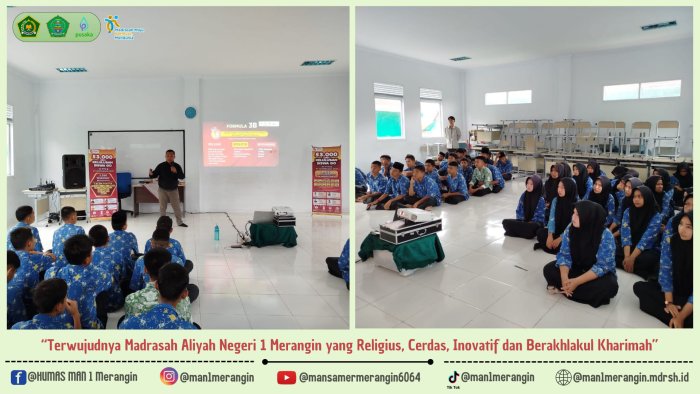 Sosialisasi TKA di MAN 1 Merangin Bersama Ganesha Operation Muara Bungo