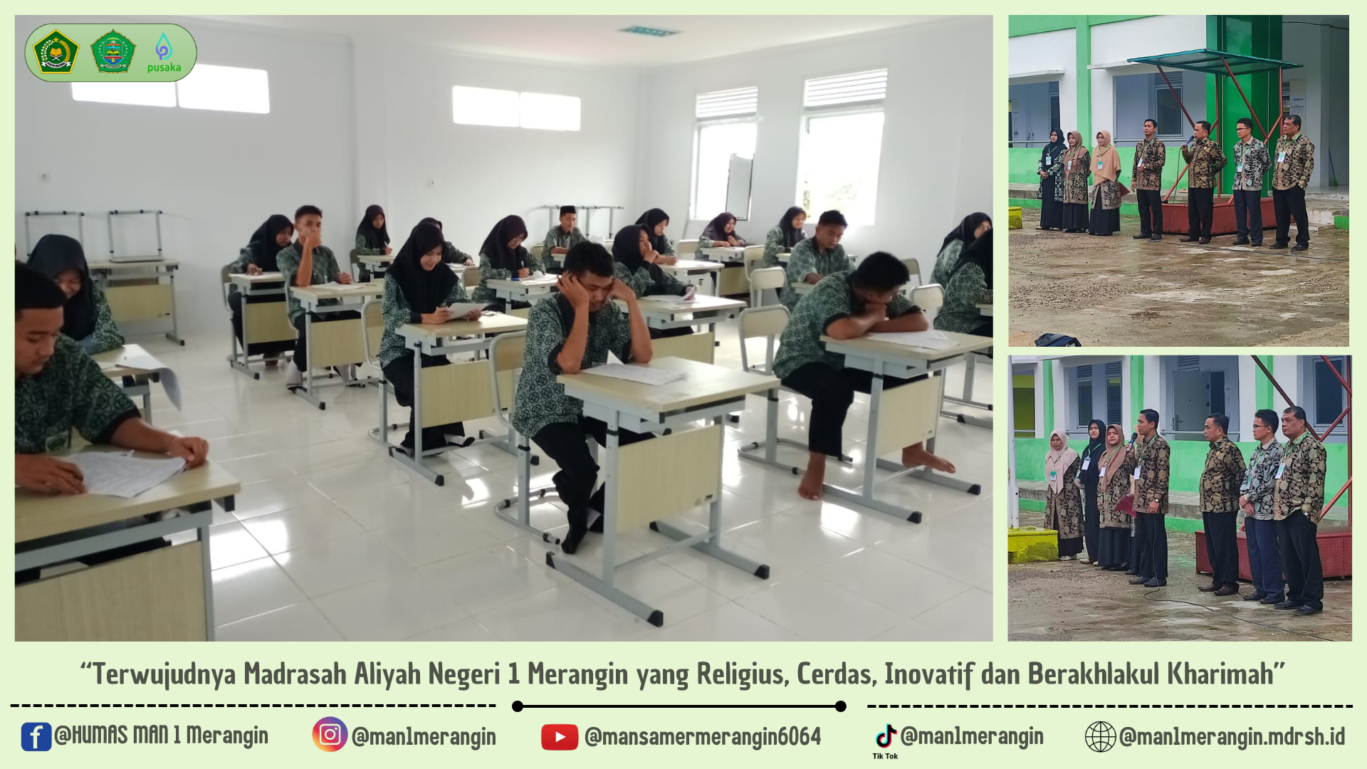 MAN 1 Merangin Laksanakan Ujian Madrasah Untuk Tahun Pelajaran 2024/2025