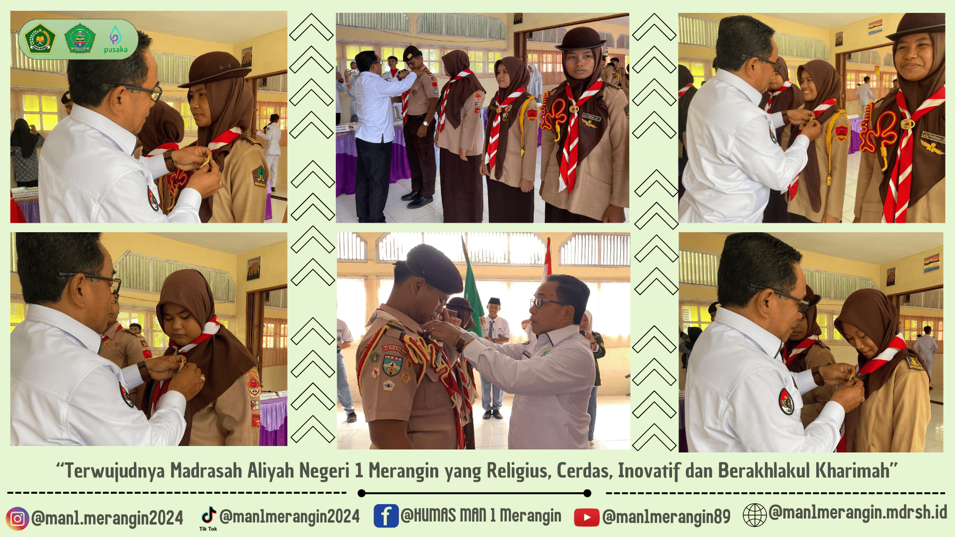 Loyalitas Penegak Dalam Pengabdian : 5 Anggota Pramuka MAN 1 Merangin Menerima Penghargaan Bintang Tahunan