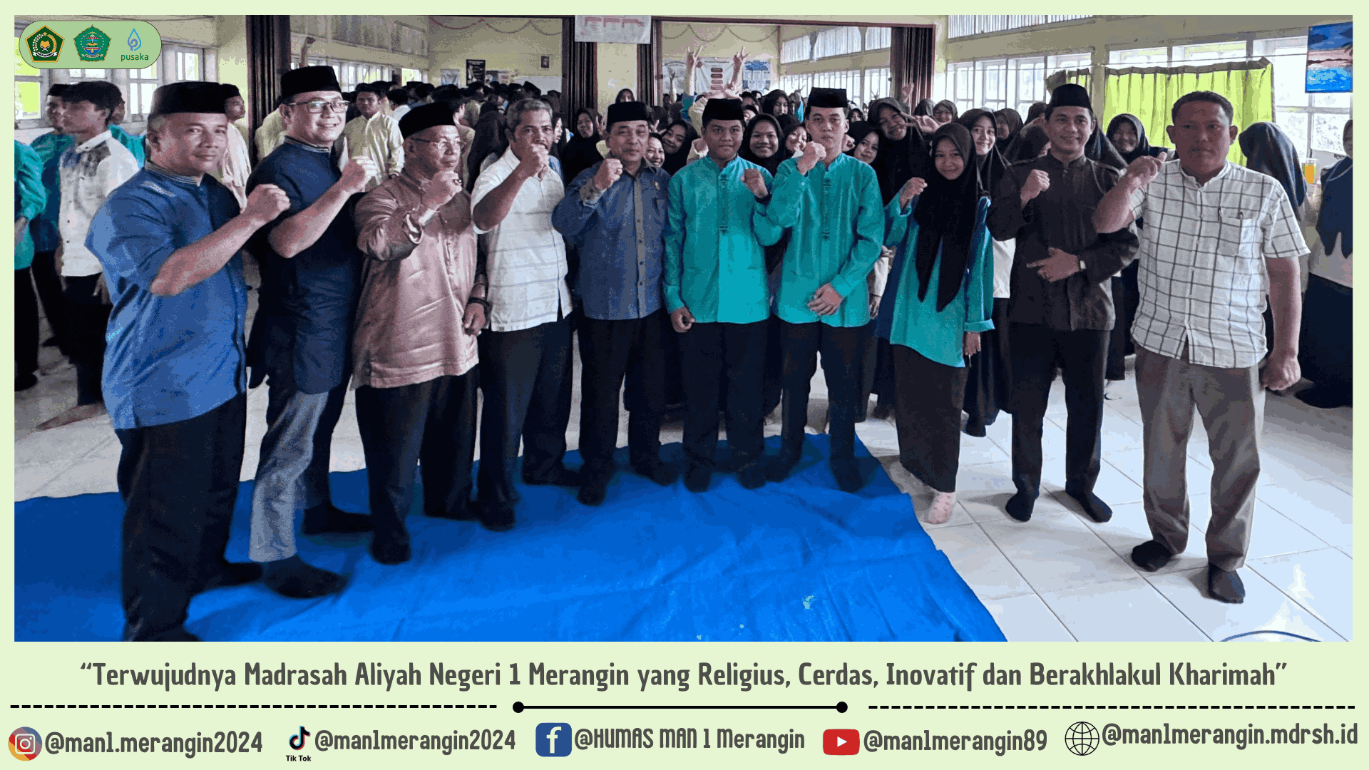 Kepala MAN 1 Merangin Melepas Siswa Mengikuti Olimpiade Bahasa Arab (OBA) Ke-7 Tahun 2024 Tingkat Provinsi Jambi