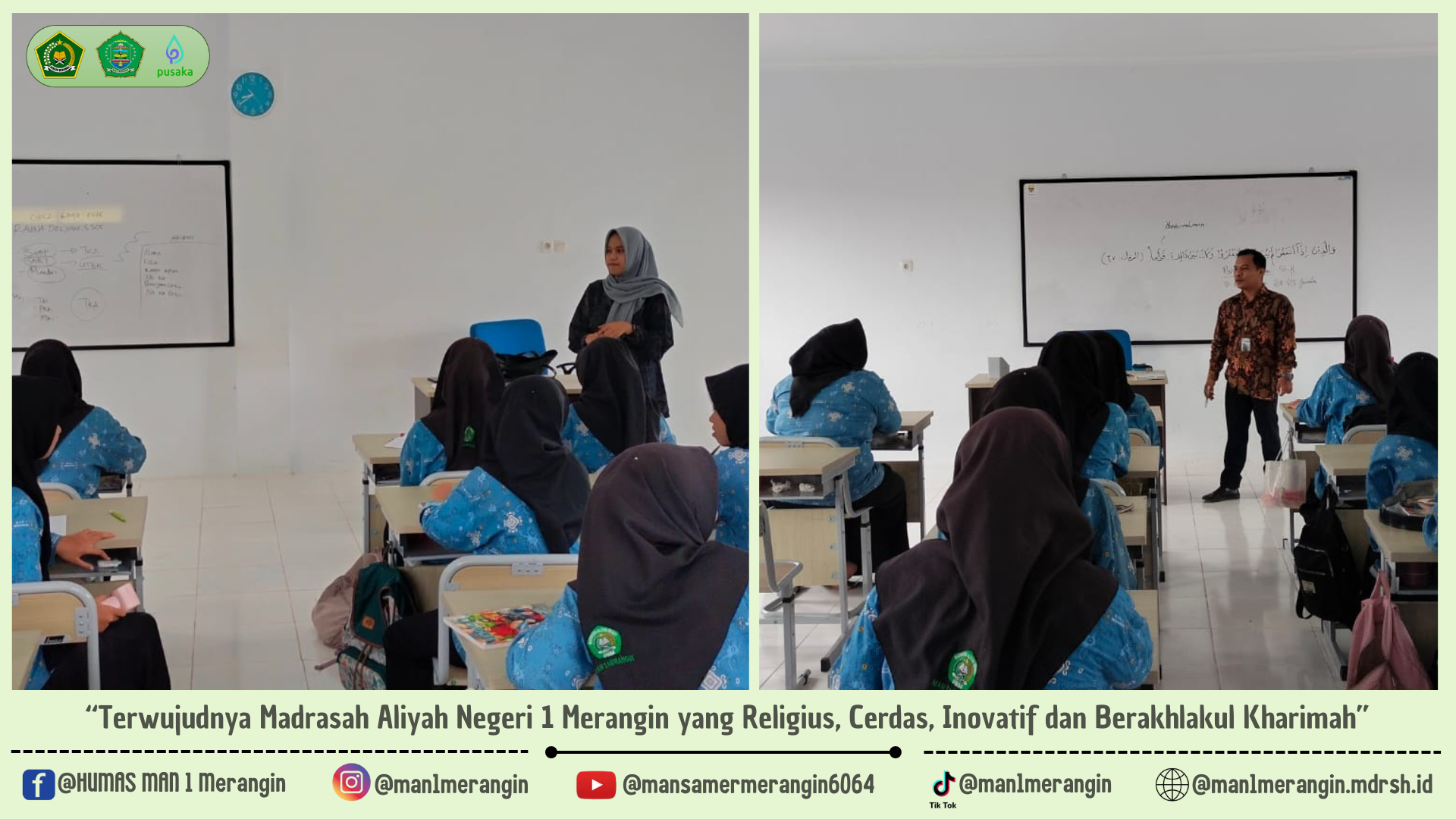 Ruang Guru Sambangi MAN 1 Merangin, Siswa Kelas 12 Antusias!