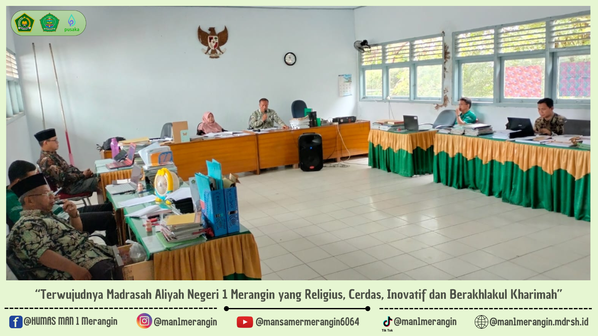 MAN 1 Merangin Gelar Rapat Kenaikan Kelas Tahun Pelajaran 2024/2025