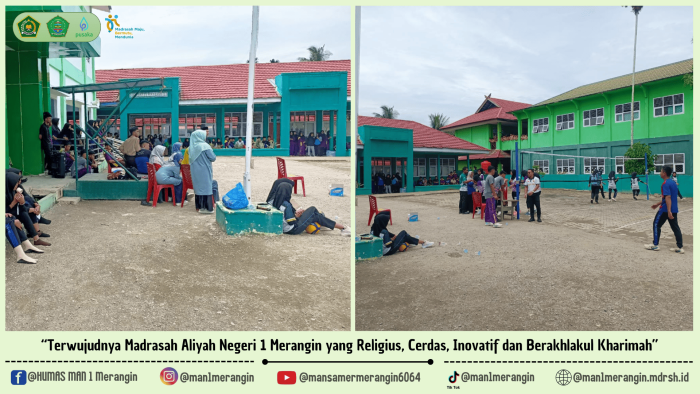Serunya Sparing Voli MAN 1 Merangin vs SMA Negeri 1 Merangin : Kemenangan Berbagi untuk Kedua Sekolah