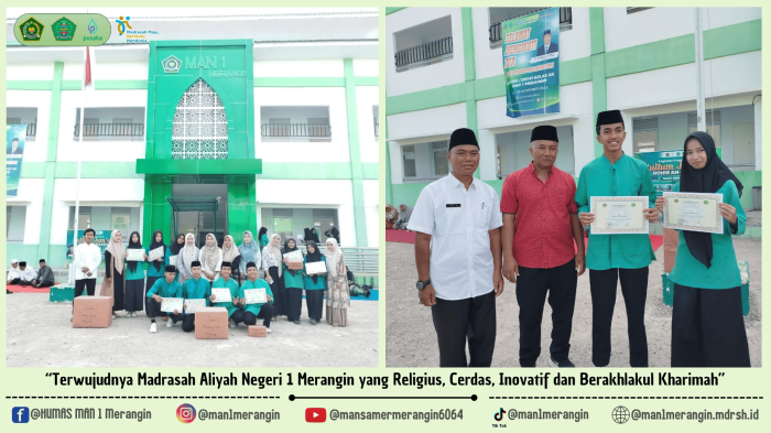 Apresiasi Bahasa dan Budaya :  Penyerahan hadiah Bulan Bahasa K, Lomba Fashion Show dan Baca Puisi di MAN 1 Merangin