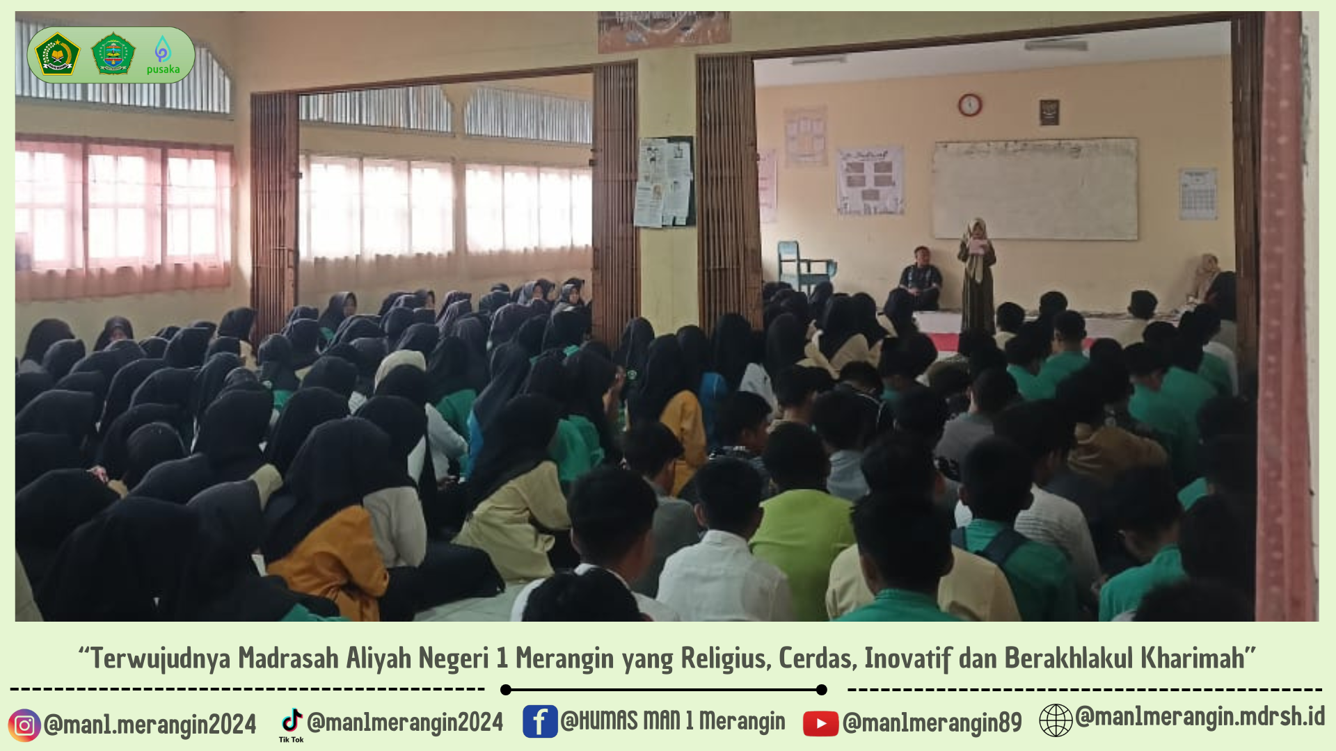 Kedisiplinan Kunci Kesuksesan : Kultum XD MAN 1 Merangin