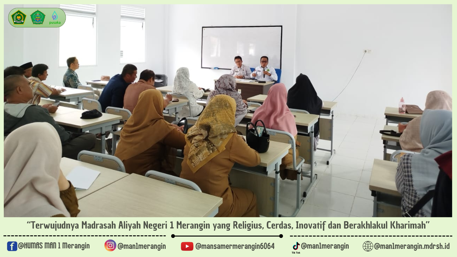 MAN 1 Merangin Gelar Sosialisasi Pemutakhiran SNBP 2025 : Libatkan Orang Tua Siswa