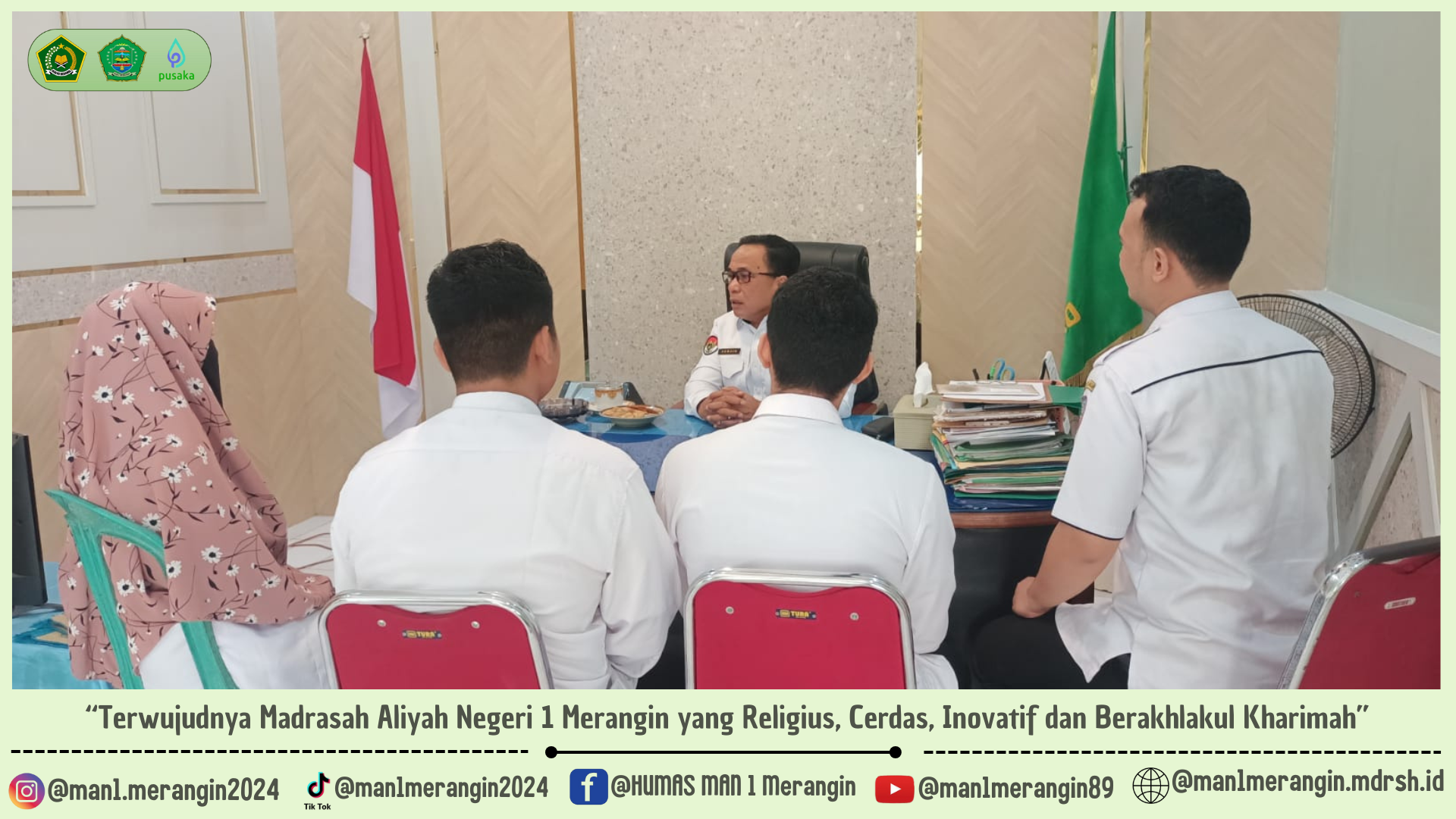 Pembinaan Kepala Madrasah MAN 1 Merangin : Pengoptimalan Jam Kerja Staf TU