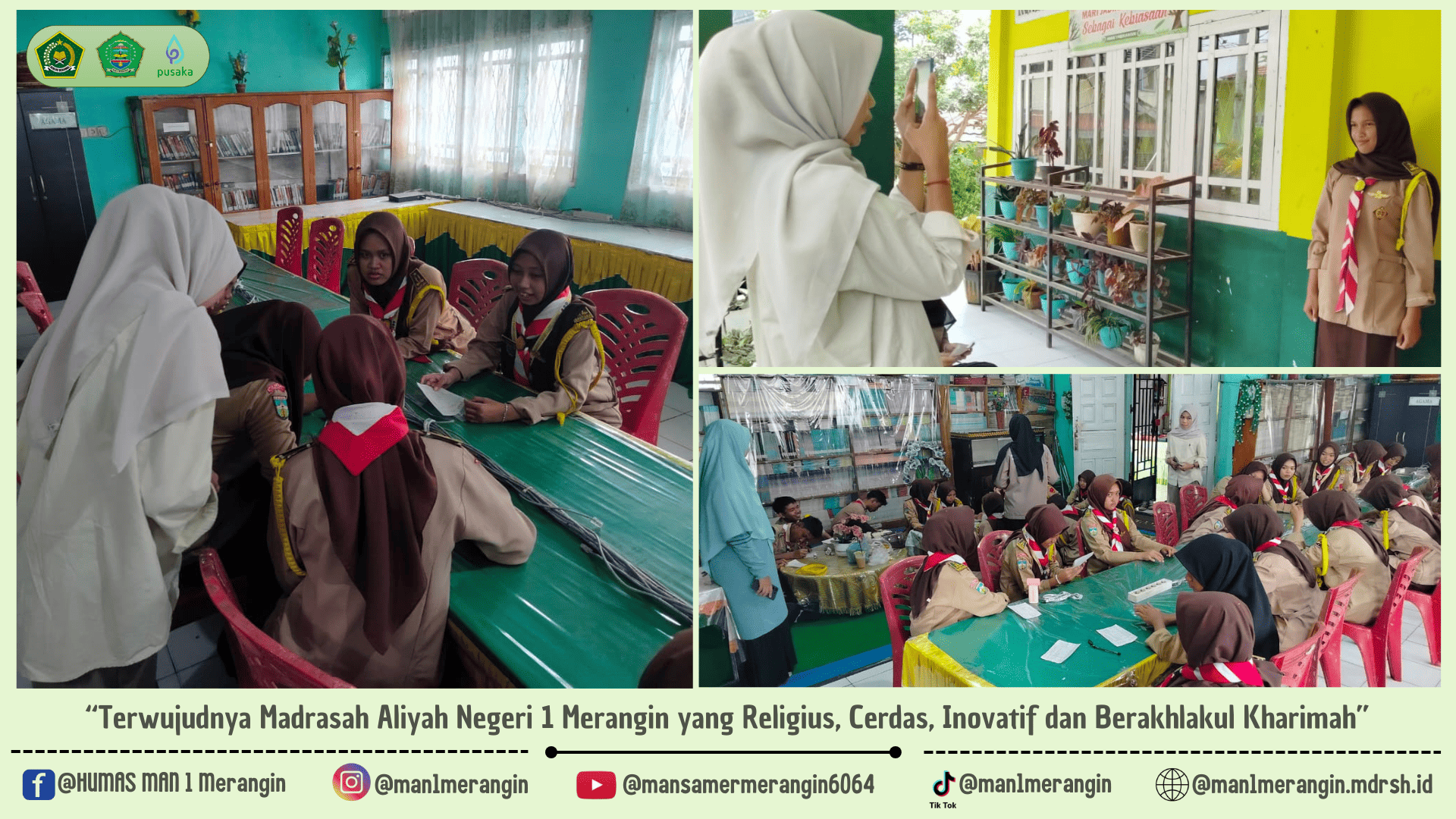 Pramuka MAN 1 Merangin Laksanakan Rekam Kartu Tanda Anggota Nasional Dari Kwarcab Merangin