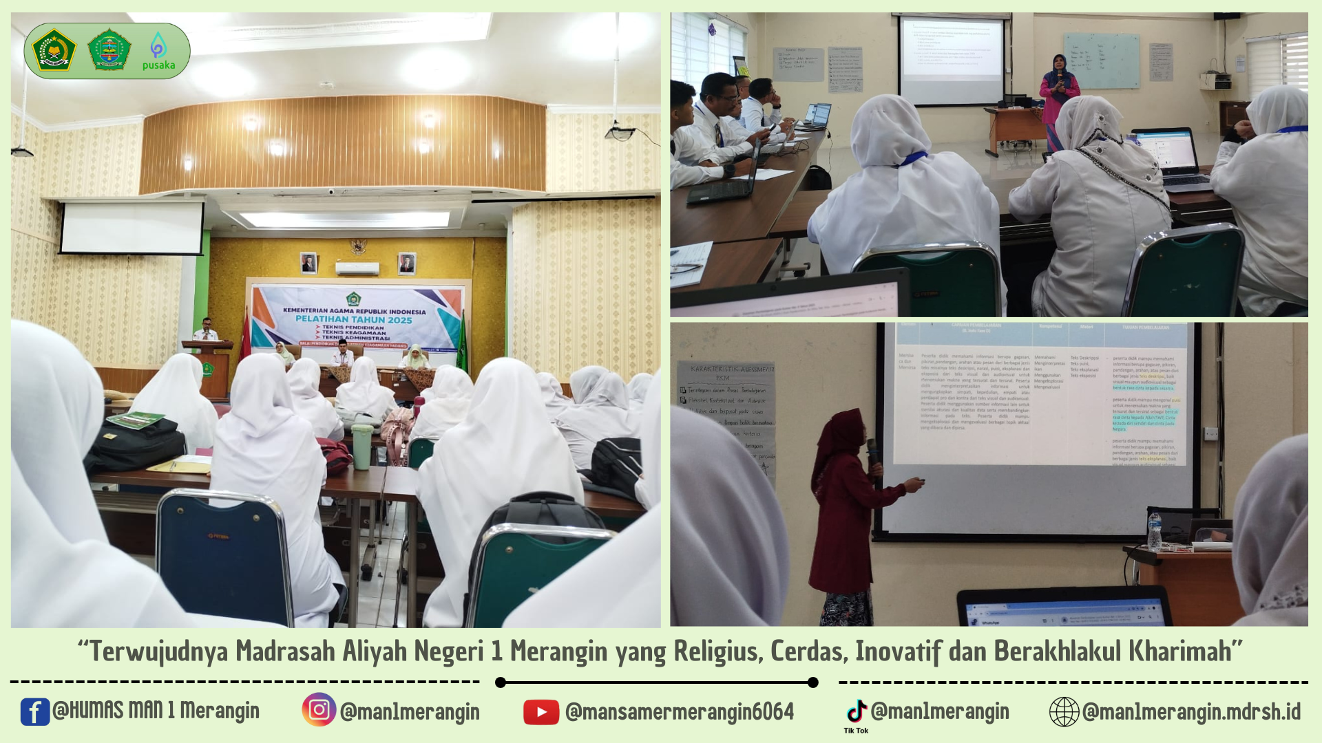 Guru MAN 1 Merangin Ikuti Pelatihan Asesmen Pembelajaran Kurikulum Merdeka di BDK Padang