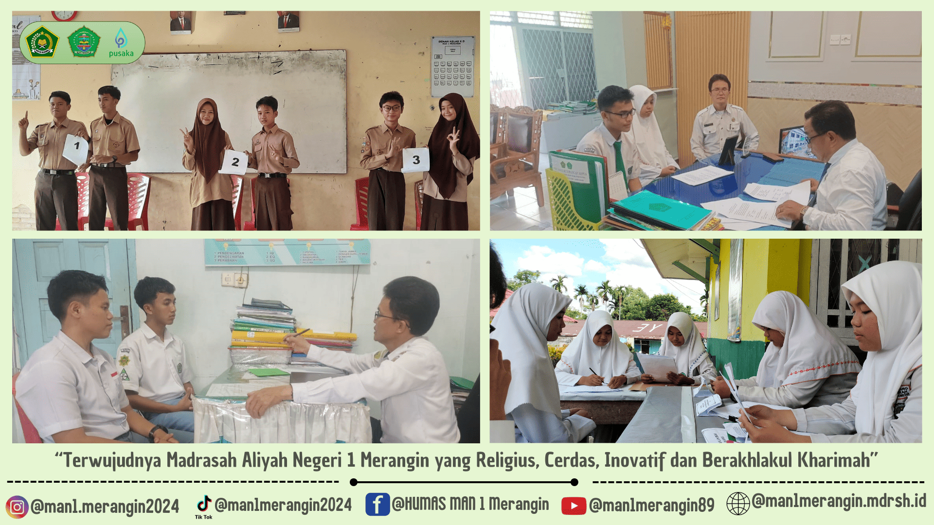Pesta Demokrasi MAN 1 Merangin Akan Segera Dimulai : Seleksi Ketua dan Wakil Ketua OSIM MAN 1 Merangin Masa Bakti Tahun 2024/2025 