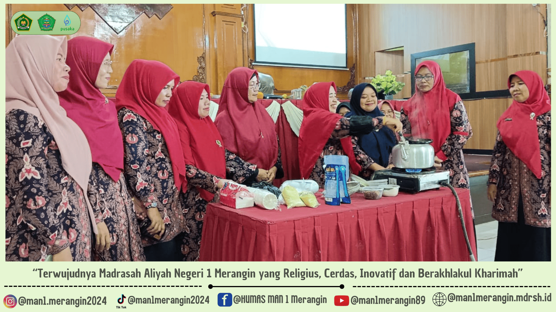 Hidup Sehat Dengan Herbal : Dharma Wanita MAN 1 Merangin Hadiri Kegiatan Dharma Wanita Kabupaten Di Kantor Kemenag Merangin