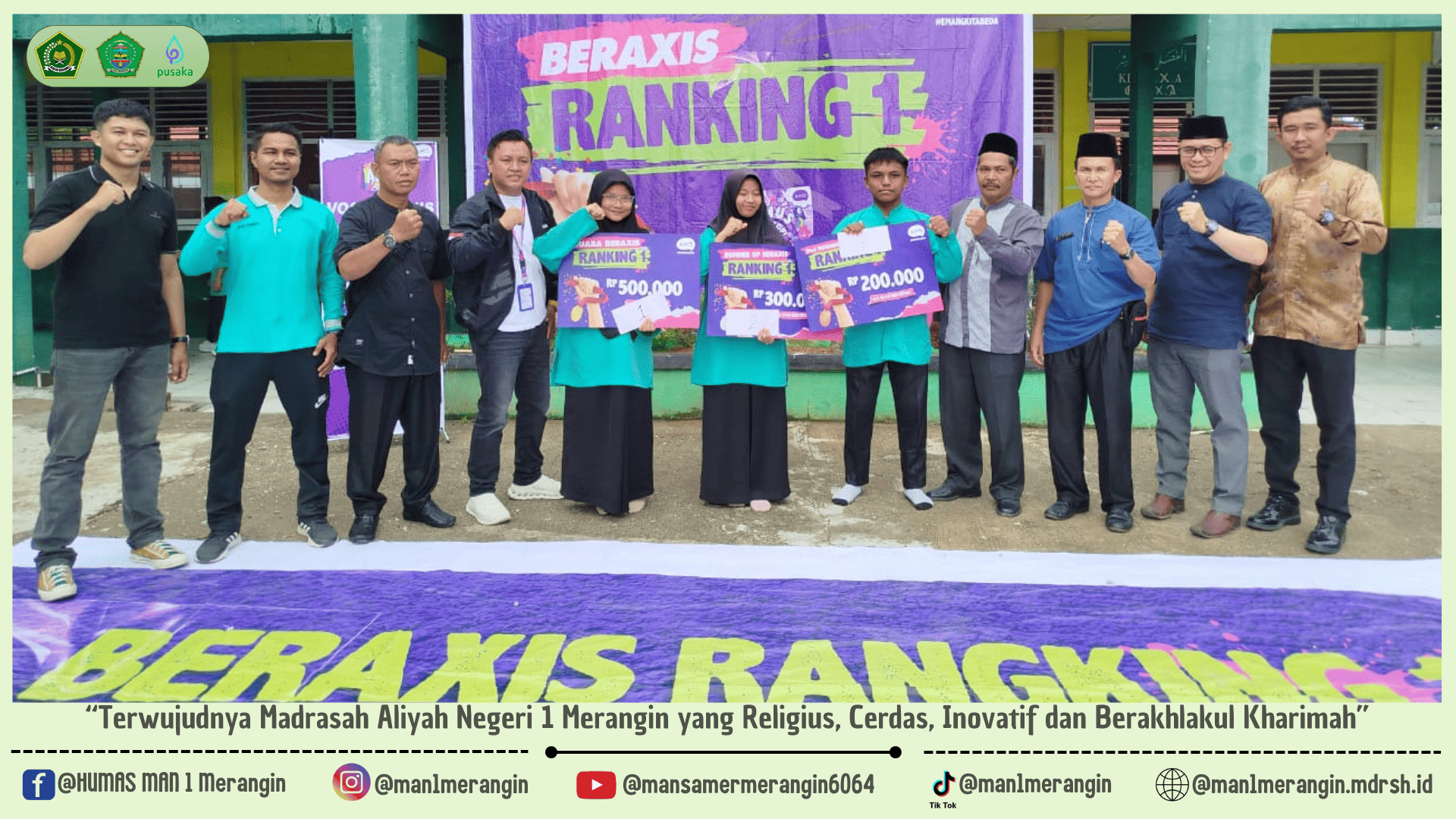 AXIS Gelar Lomba â€œRanking 1â€ di MAN 1 Merangin, Beri Hadiah Luar Biasa