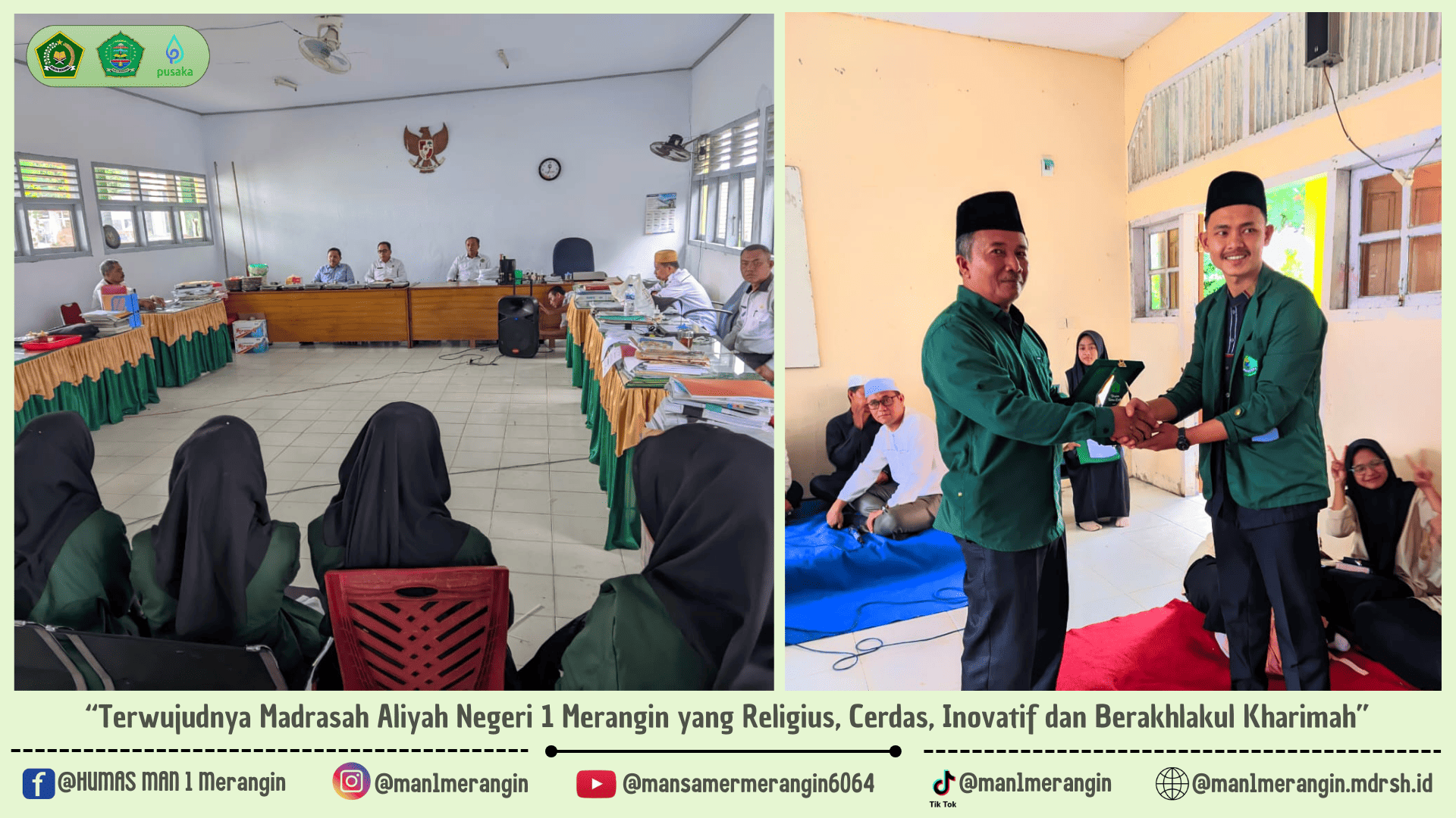 Institut Agama Islam Syekh Maulana Qori Bangko Jemput Kembali Mahasiswa PPL di MAN 1 Merangin