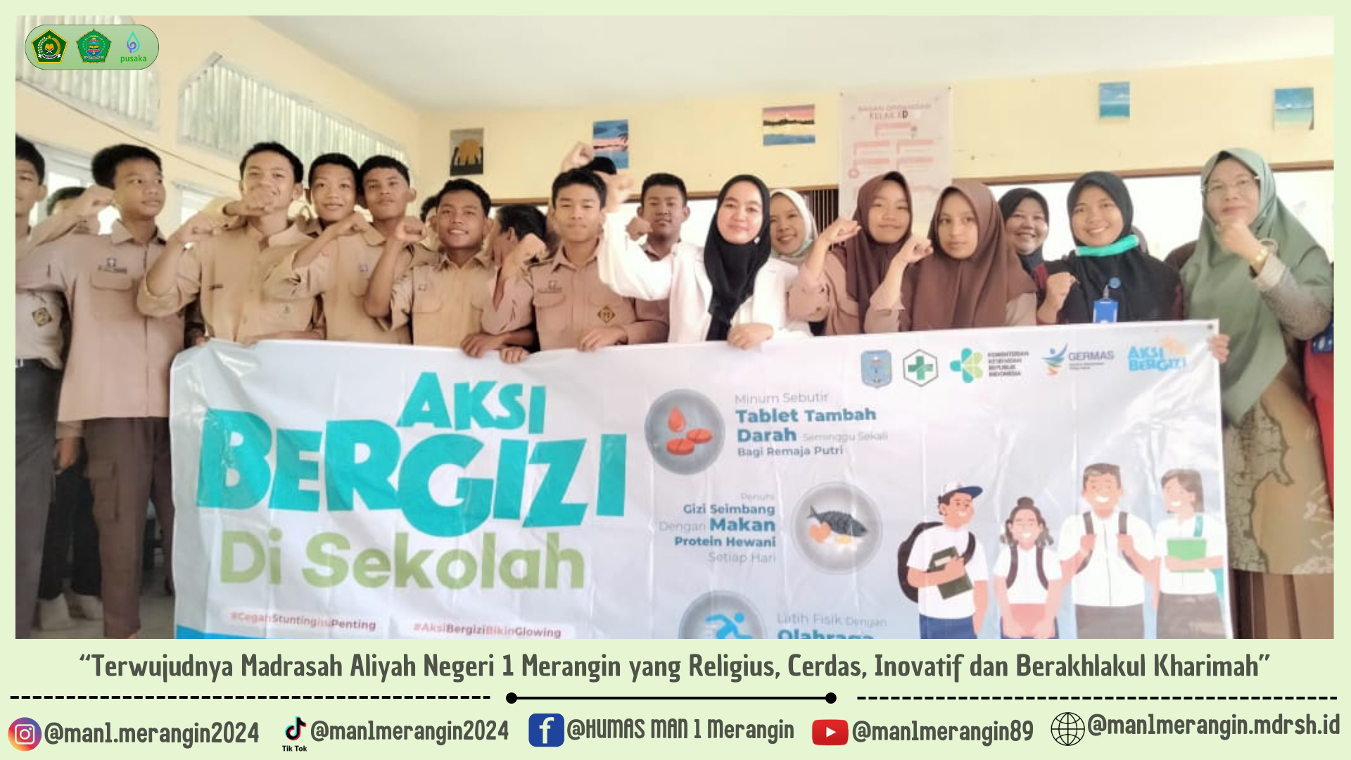 Penyuluhan Aksi Bergizi di MAN 1 Merangin: Mendorong Generasi Sehat Melalui Germas