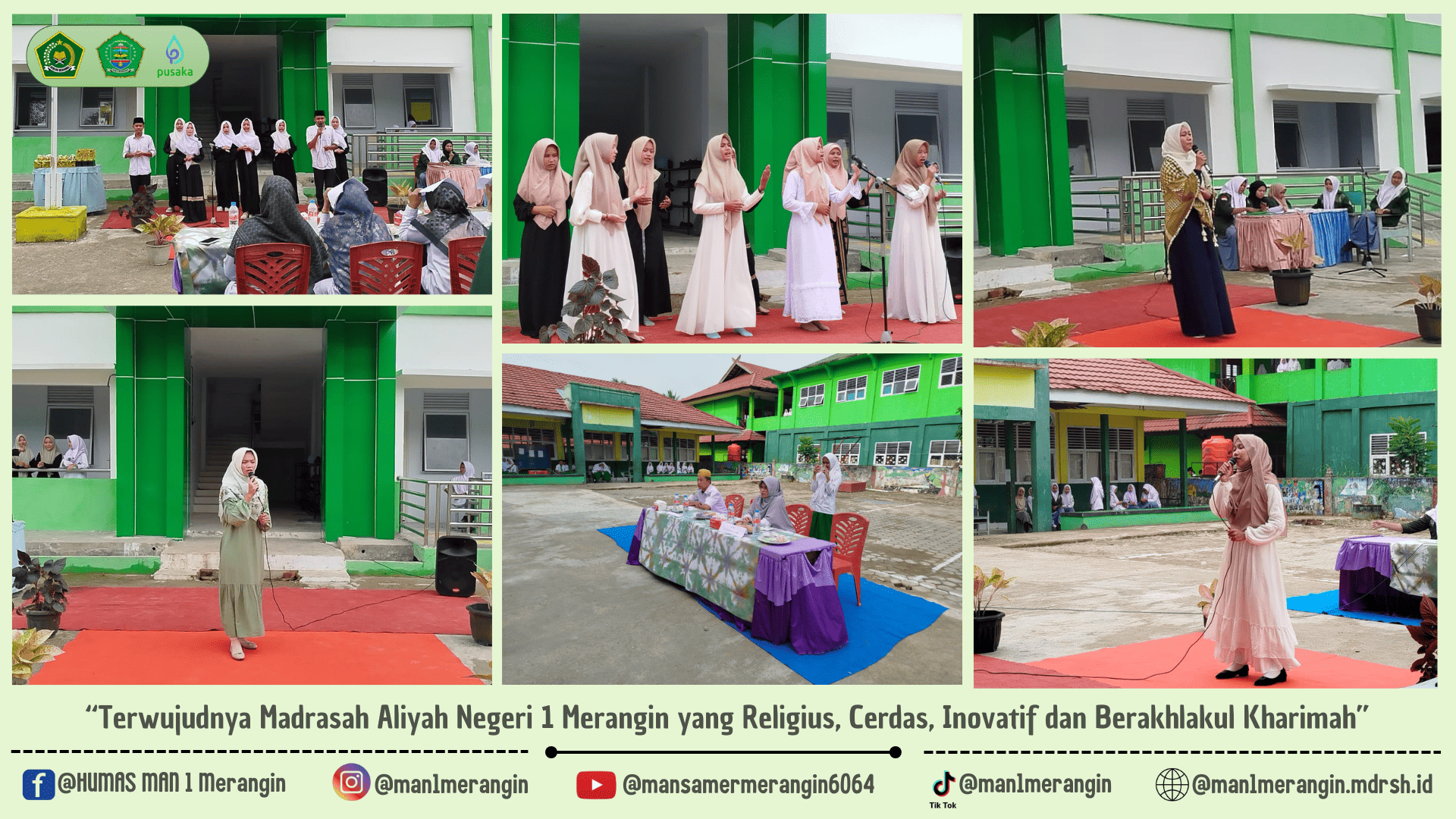 Rohis An-Najah MAN 1 Merangin Bersama Mahasiswa IAI SMQ Bangko Mengadakan Lomba Memperingati Isra Miraj Nabi Muhammad SAW 1446 Hijriah