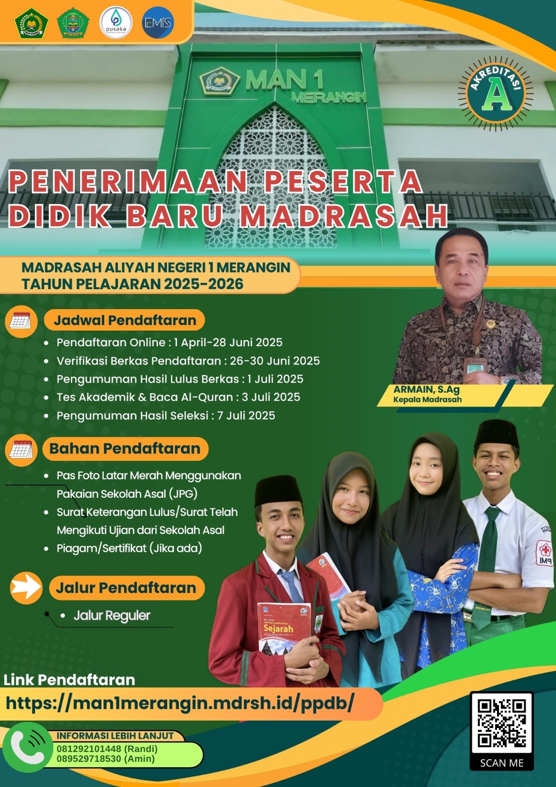MAN 1 Merangin Buka Penerimaan Peserta Didik Baru Madrasah Tahun Pelajaran 2025/2026