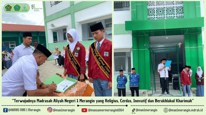 Pelantikan dan Serah Terima Jabatan Pengurus Organisasi MAN 1 Merangin Masa Bakti 2025/2026