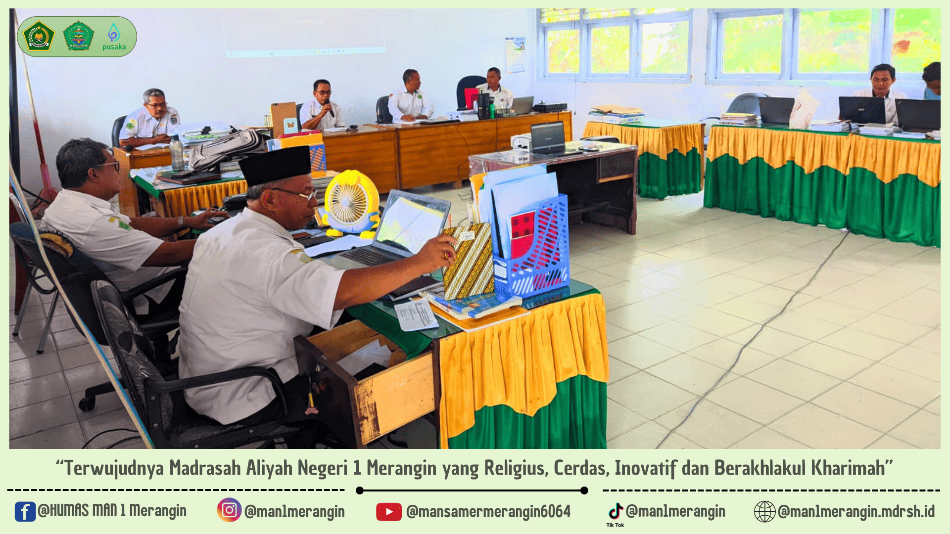 Rapat Koordinasi : Kepala MAN 1 Merangin Pimpin Rapat Persiapan Pelaksanaan Asesmen Kelas XII Tahun 2025