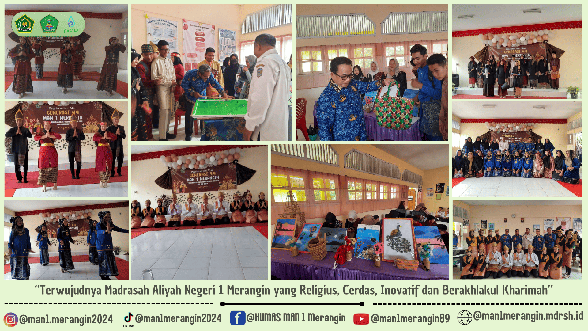 MAN 1 Merangin Gelar Karya P5: Kolaborasi Bhineka Tunggal Ika Dengan Gaya Hidup Berkelanjutan Wujud Dari Generasi Muda Mencintai Tanah Air Dan Bijak Memanfaatkan Lingkungan